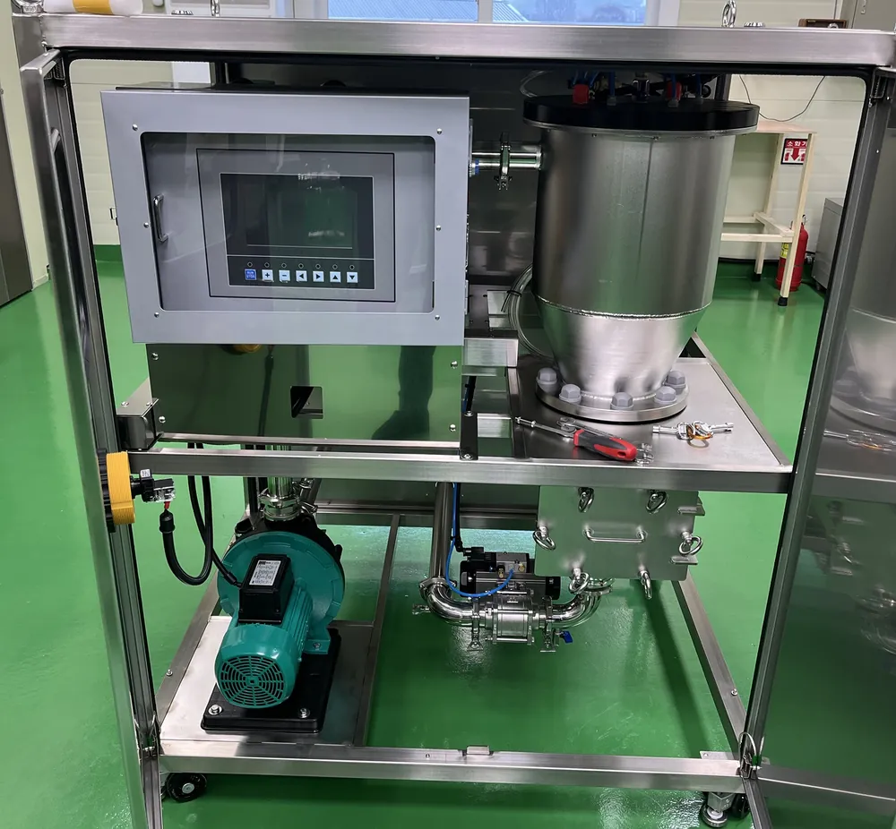 SRD unit with front panel open